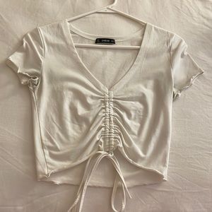White crop top from shein.